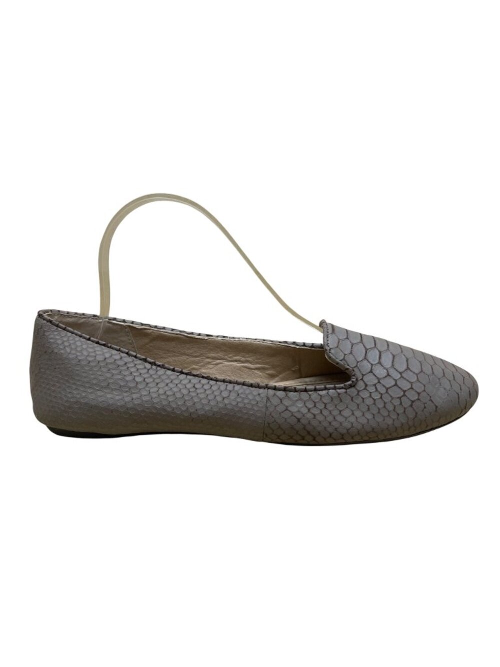 Splendid Women's Taupe Snake Print Design Leather Slip-On FLat Loafers Size 7.5M